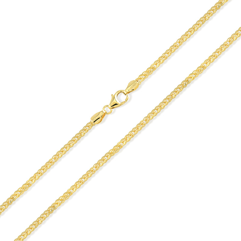 Lillian Vassago Zlatá plná unisex retiazka typu Fox LLV31-GCH095 37068050