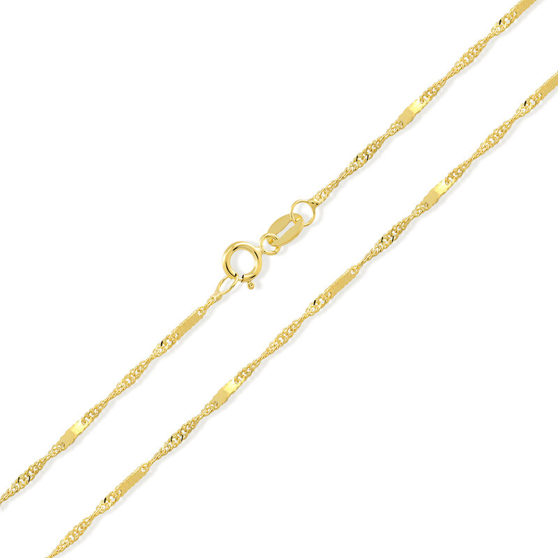 Lillian Vassago Zlatá plná retiazka typu Singapur LLV31-GCH115 37068065