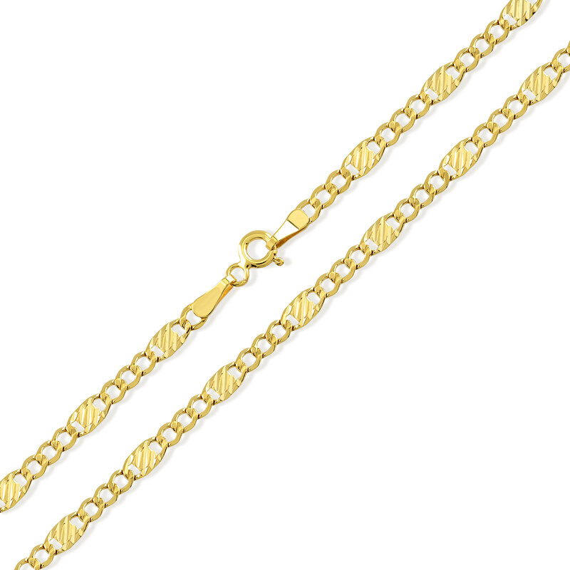 Lillian Vassago Celozlatá unisex retiazka Pancer LLV31-GCH063 37068021