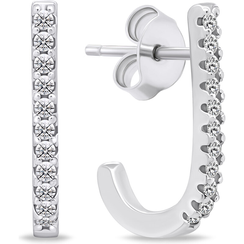Brilio Silver Originálne strieborné náušnice so zirkónmi EA618W 66614646