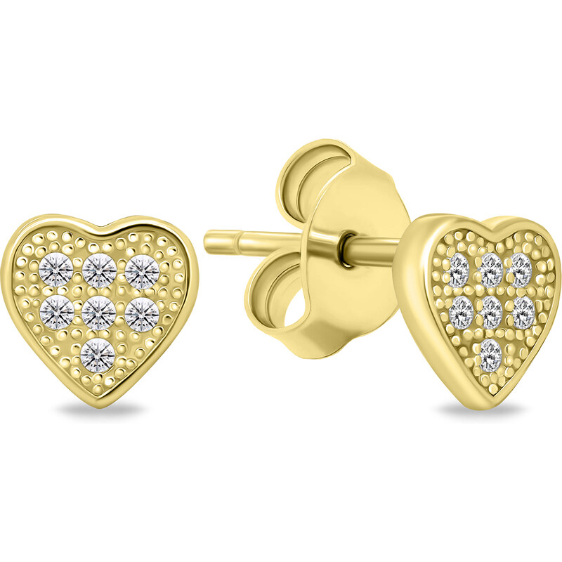 Brilio Silver Trblietavé srdiečkové náušnice zo striebra EA603Y 66582902