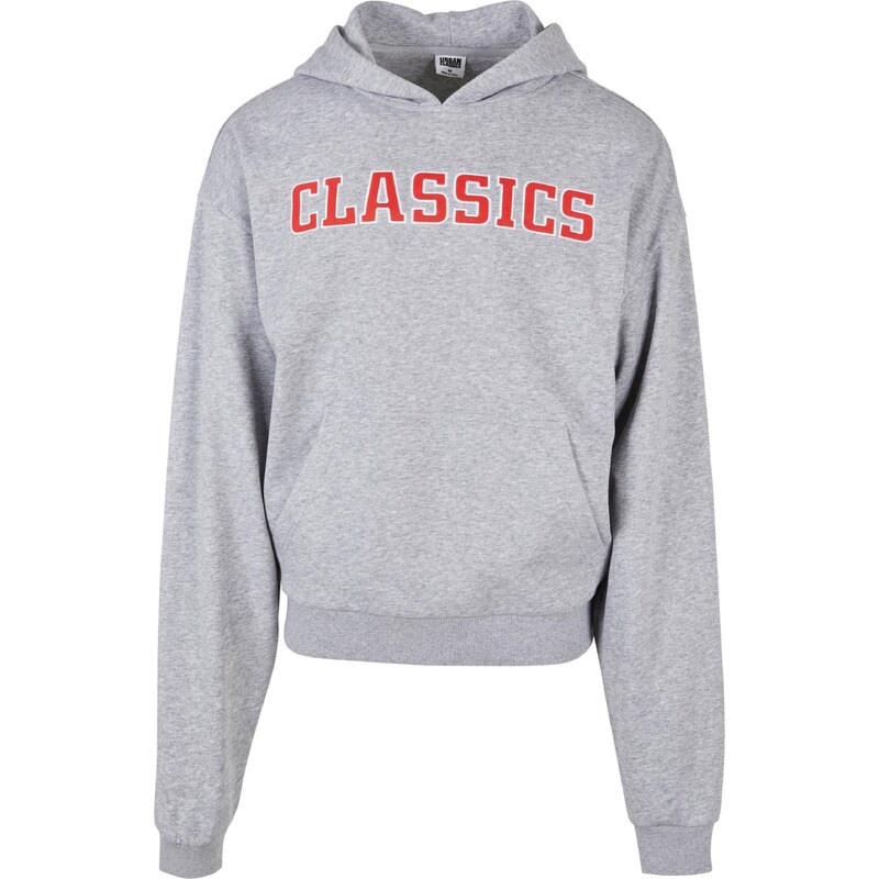 Urban Classics Mikina sivá melírovaná / červená / biela 36663875