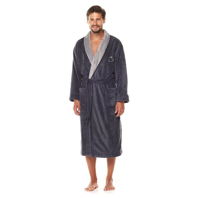 L&L Pánsky župan Profesor tmavosivý 19462158