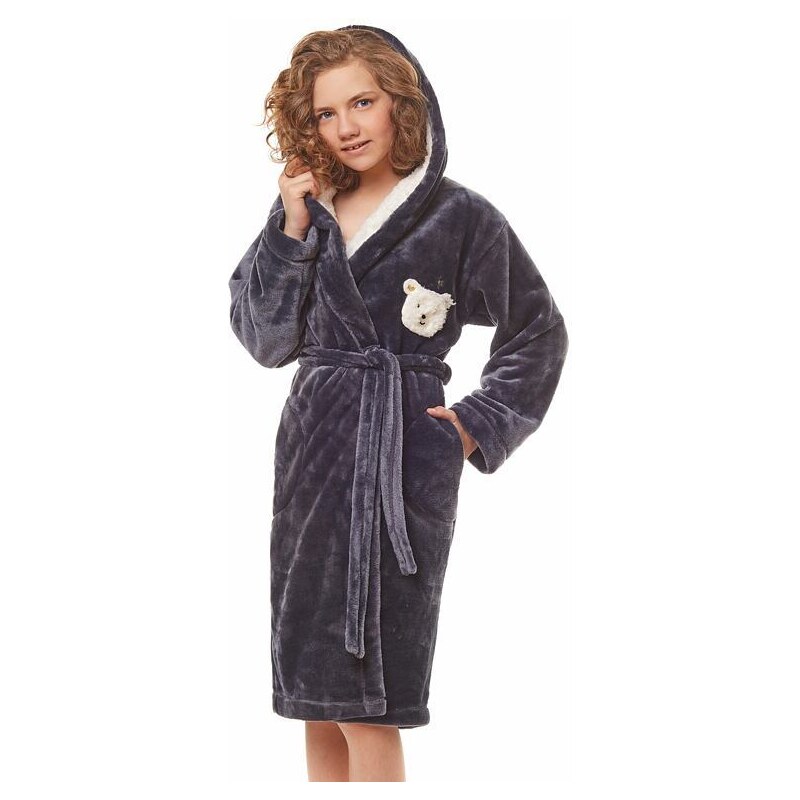 L&L Dievčenský župan Elsa sivý 25593780