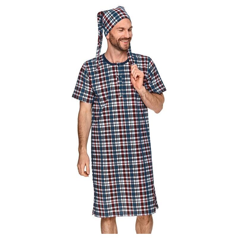 Taro Pánska nočná košeľa Michal 2 tmavo modrá 65624577