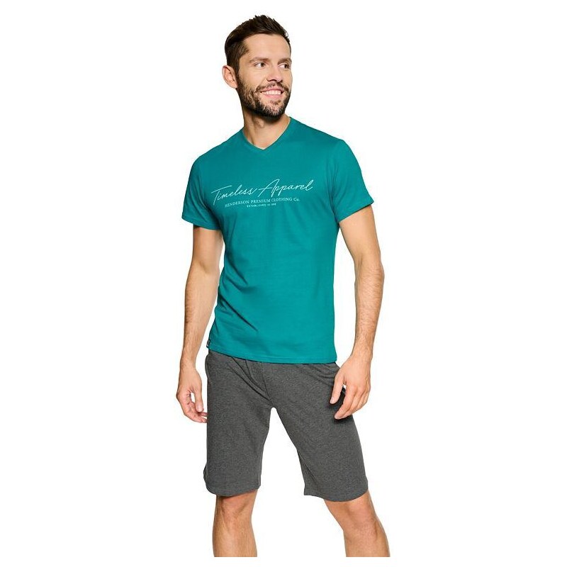 Henderson Pánske pyžamo Pulse tyrkysové 57956758