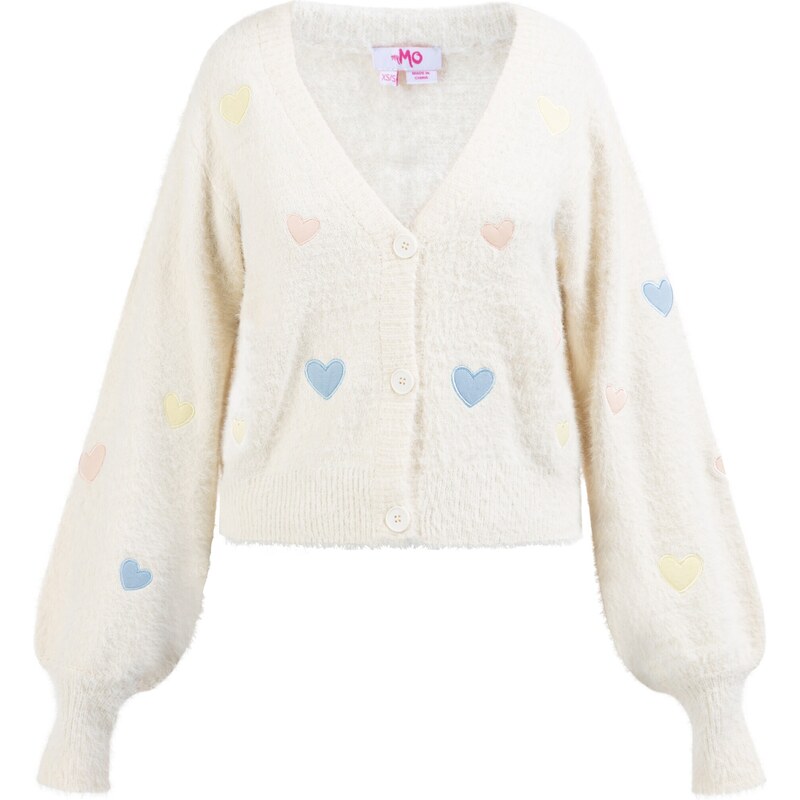 MYMO Kardigán Biany modrá / žltá / ružová / biela ako vlna 66479017