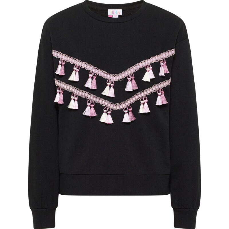 IZIA Mikina orgovánová / čierna / šedobiela 54236590