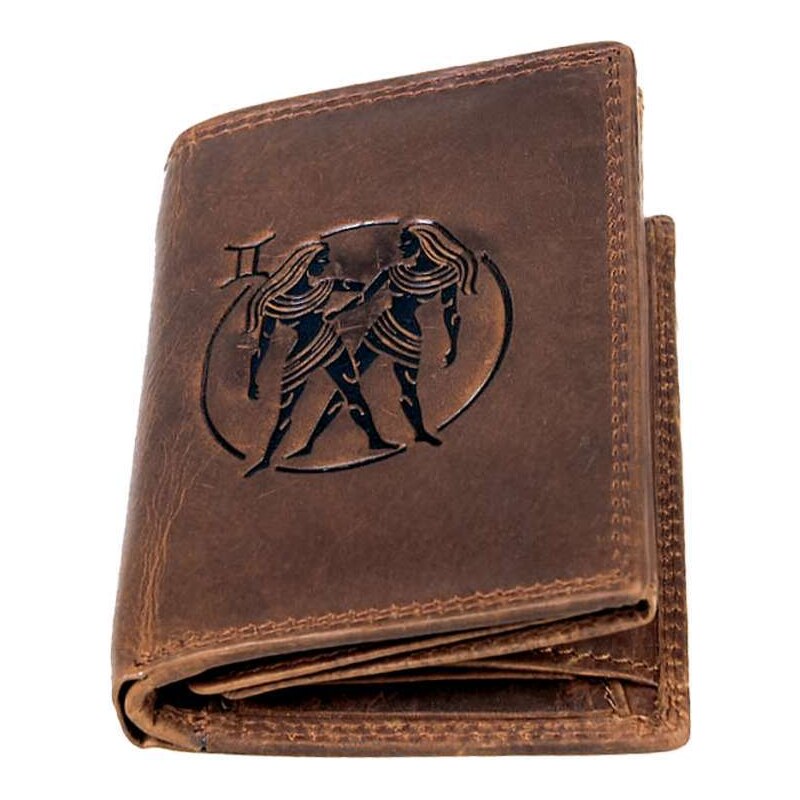 Kožená peňaženka Zverokruh Blíženci 25832014