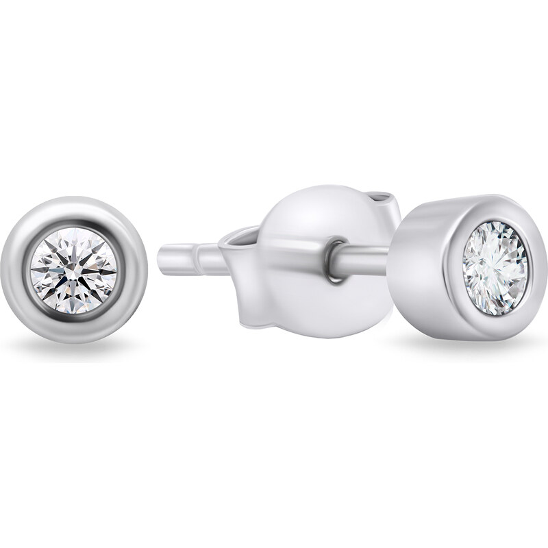 Brilio Silver Nadčasové strieborné náušnice so zirkónmi EA609W 66614647