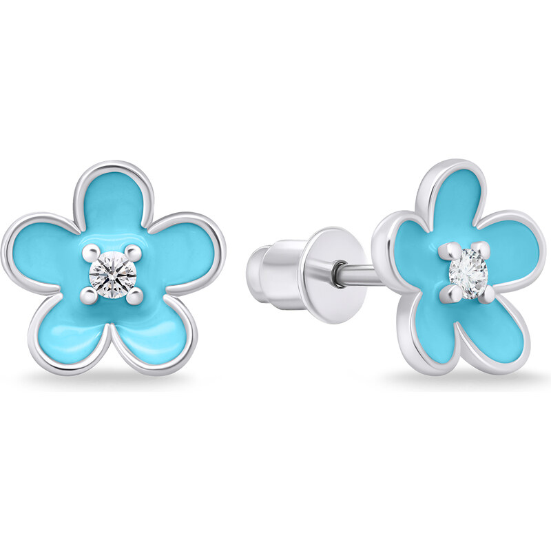 Brilio Silver Slušivé strieborné náušnice Kytičky EA709WLB 66615799