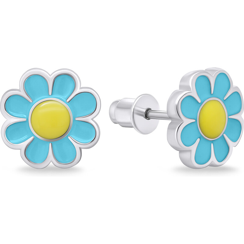 Brilio Silver Veselé strieborné náušnice Kvietia EA710WLB 66631218