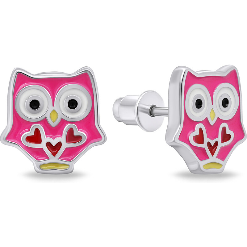 Brilio Silver Slušivé strieborné náušnice Sova EA711WP 66614644