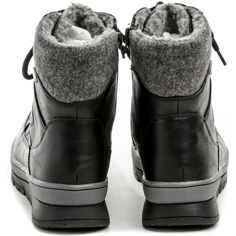 Jana 8-26271-29 čierne dámske zimné topánky