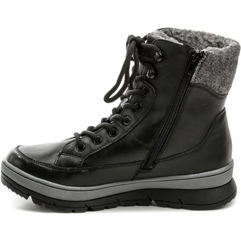 Jana 8-26271-29 čierne dámske zimné topánky