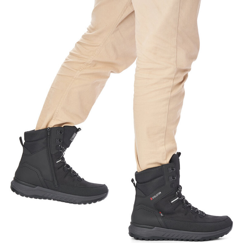 Pánska zimná obuv Rieker - Revolution U0171-00 čierna