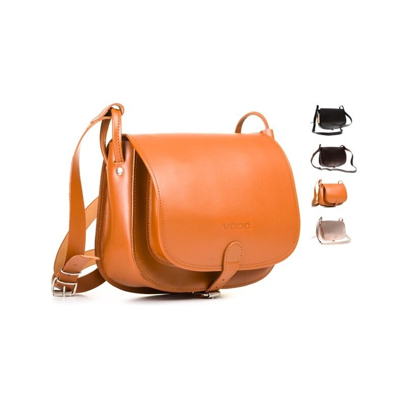 VOOC Kožená crossbody kabelka Vintage P27 138 37893647