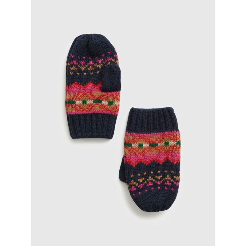 Červeno-černé dětské palčáky GAP 50536400