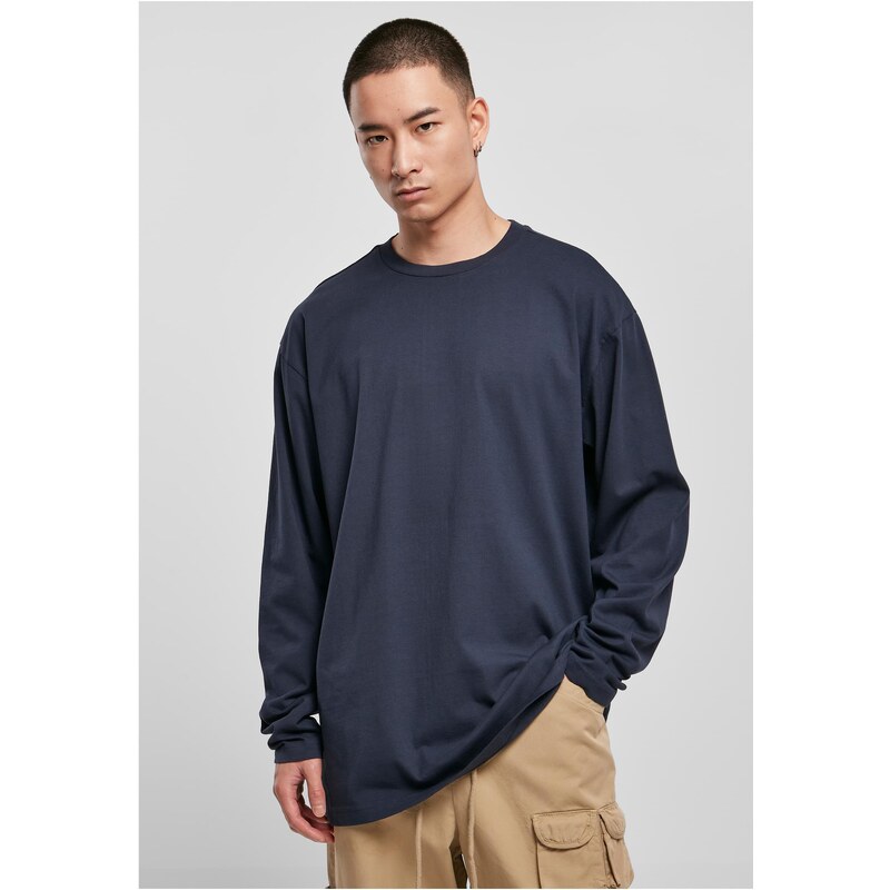Urban Classics Heavy Oversized Garment Dye Long Sleeve Dark Blue 50648985