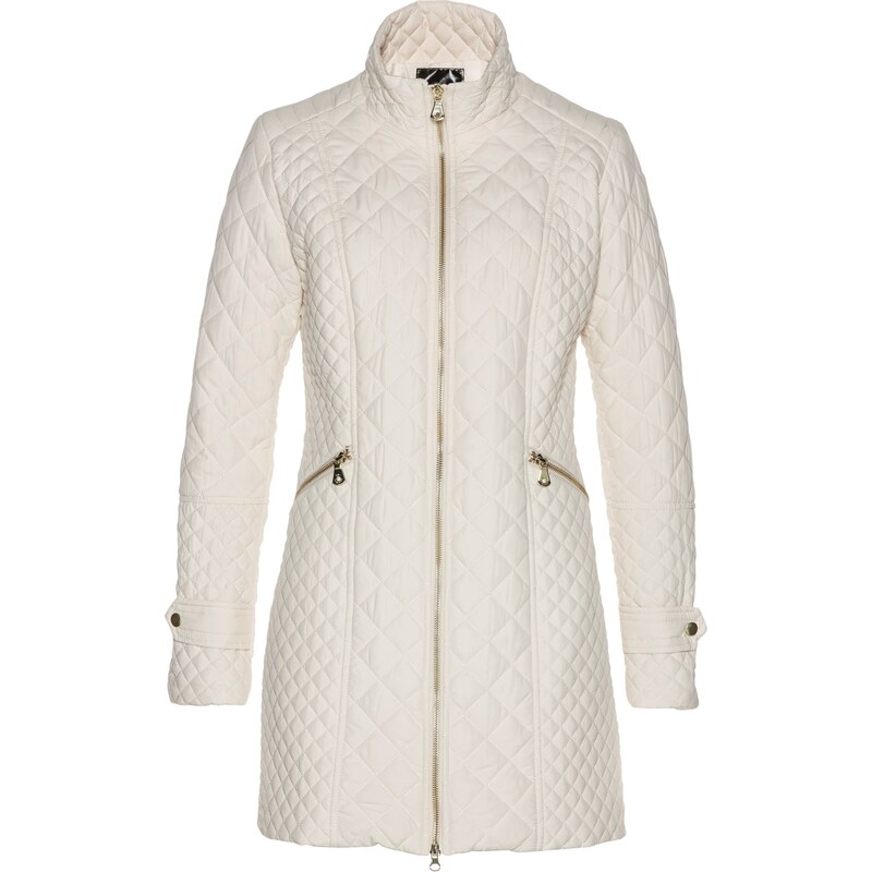 bonprix Prešívaný krátky kabát, farba béžová 45468548