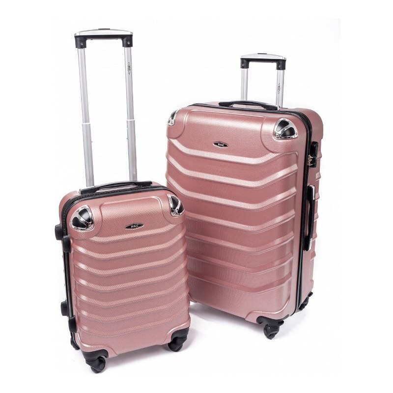 Rogal Ružová sada 2 škrupinových kufrov Premium - veľ. M + L 43612377