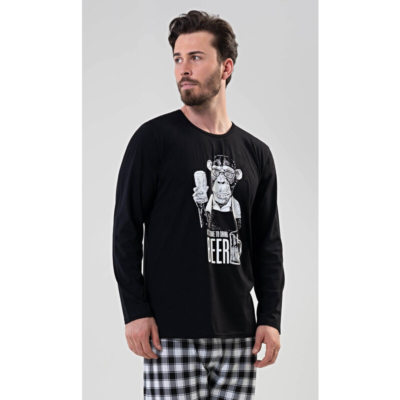 Vienetta MAN Pánske pyžamo dlhé Opice 54965109