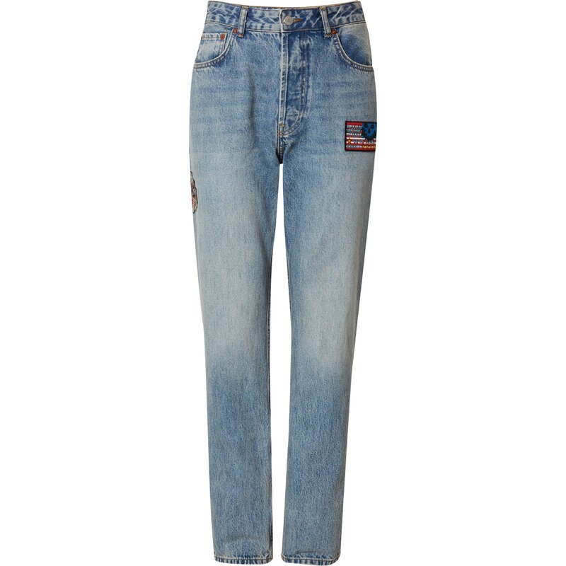 Luka Sabbat for ABOUT YOU Džínsy Ramon modrá / červená / čierna / 36837523