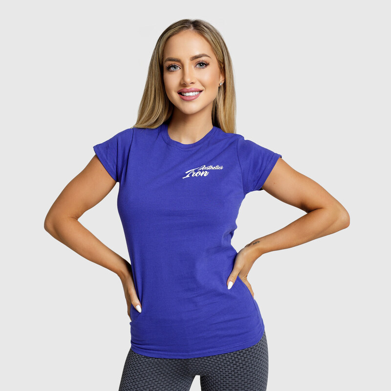 Dámske fitness tričko Iron Aesthetics Fit, modré