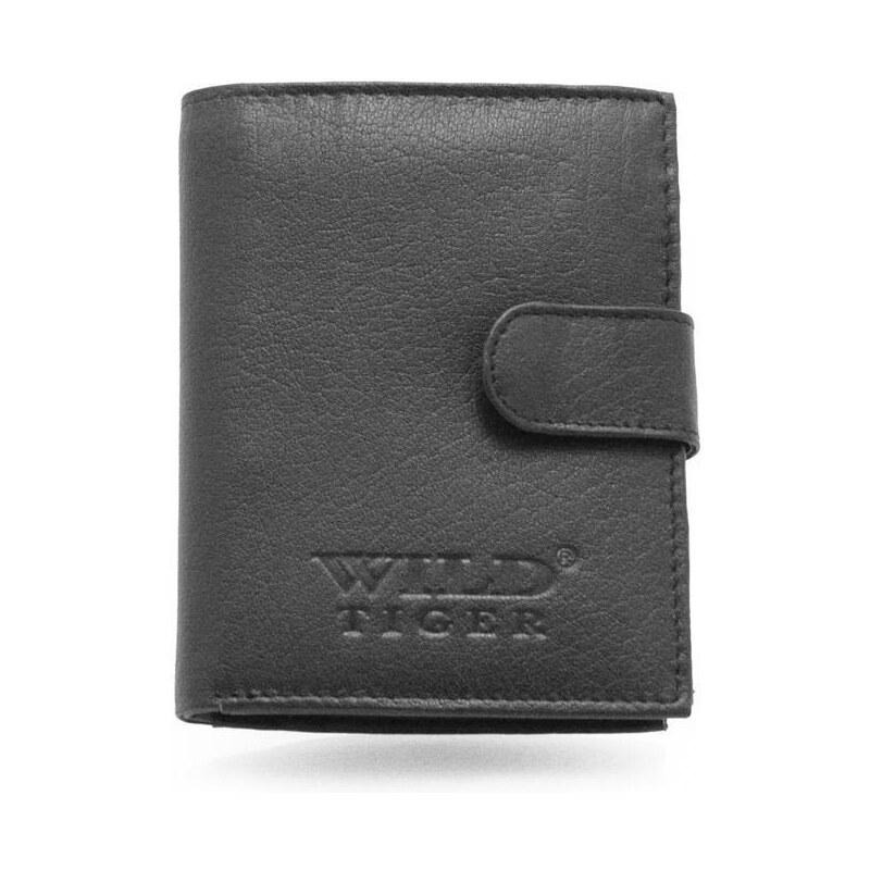 WILD collection Pánska kožená peňaženka čierna - Wild Tiger Rares 67170838