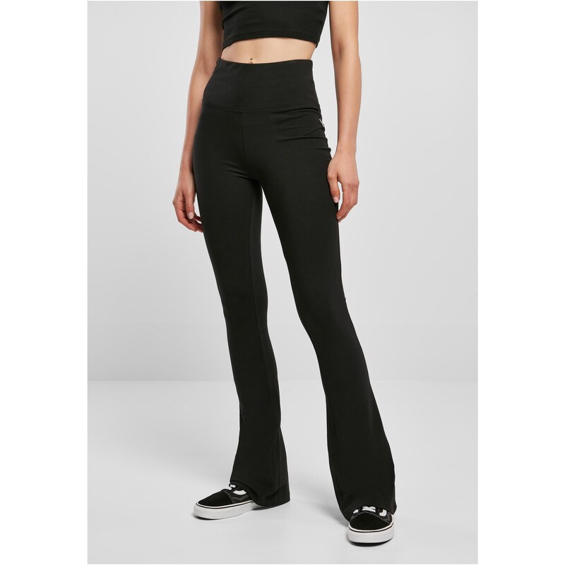 Urban Classics Womens Organic Stretch Bootcut Leggings Black 51128210