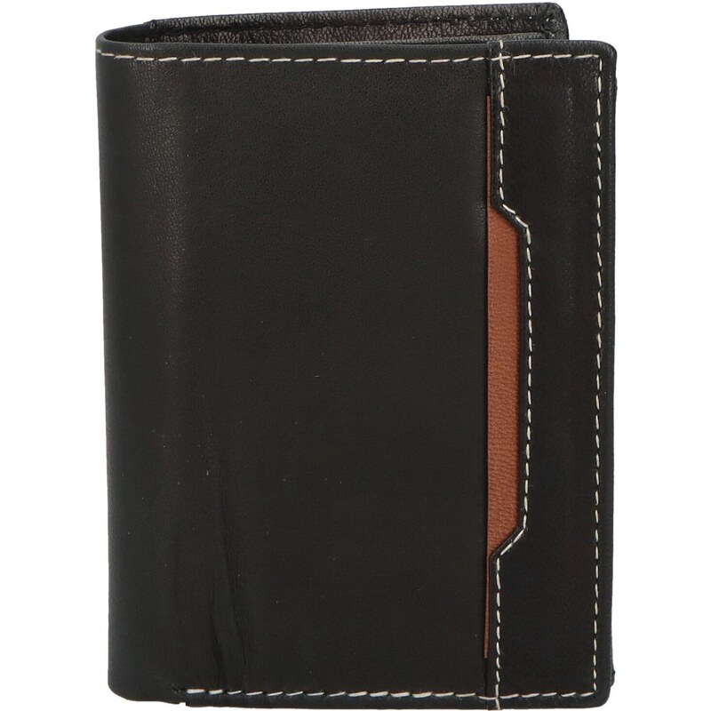 Pánska kožená peňaženka čierno/hnedá - Diviley Farrons hnedá 48702171
