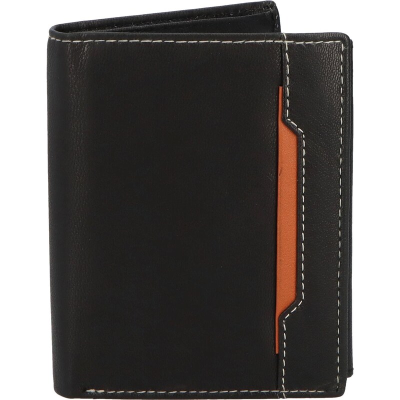 Pánska kožená peňaženka čierno/koňaková - Diviley Tarkyn koňak 48702168