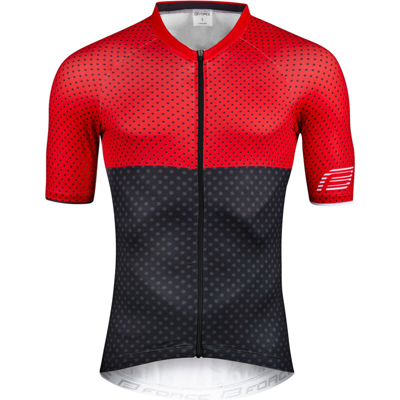 Force dres POINTS, krátky rukáv, červeno-šedý 36757427