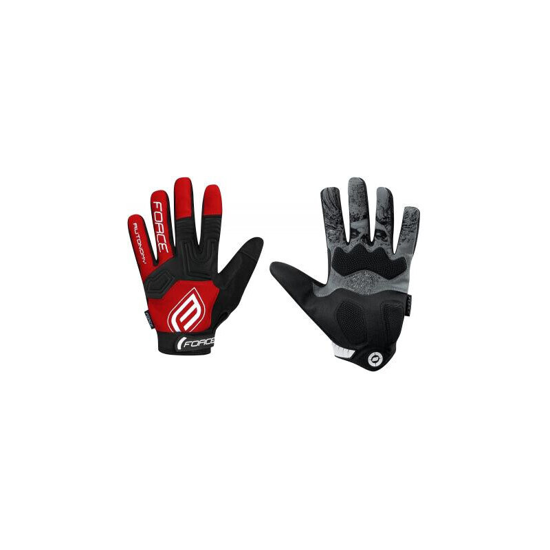 FORCE Rukavice MTB AUTONOMY 17 čierno-červené 47927682
