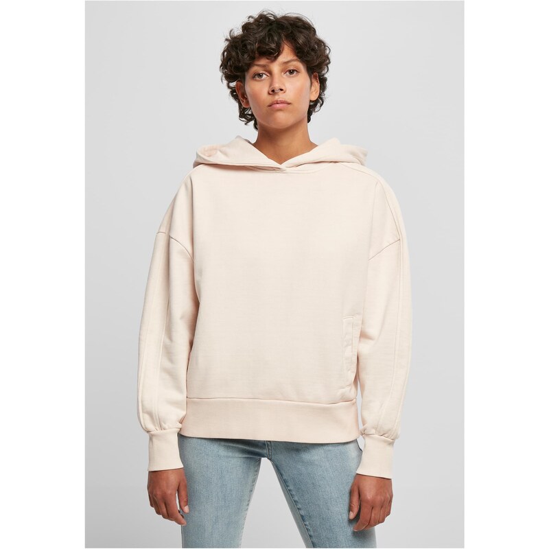 Urban Classics Womens Heavy Terry Garment Dye Hoody Pink 50648496