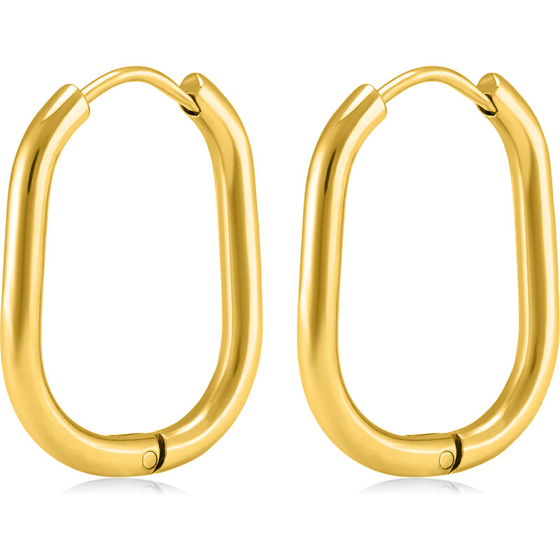 Troli Nadčasové pozlátené oválne náušnice VAAJDE201253-2-G 66594144