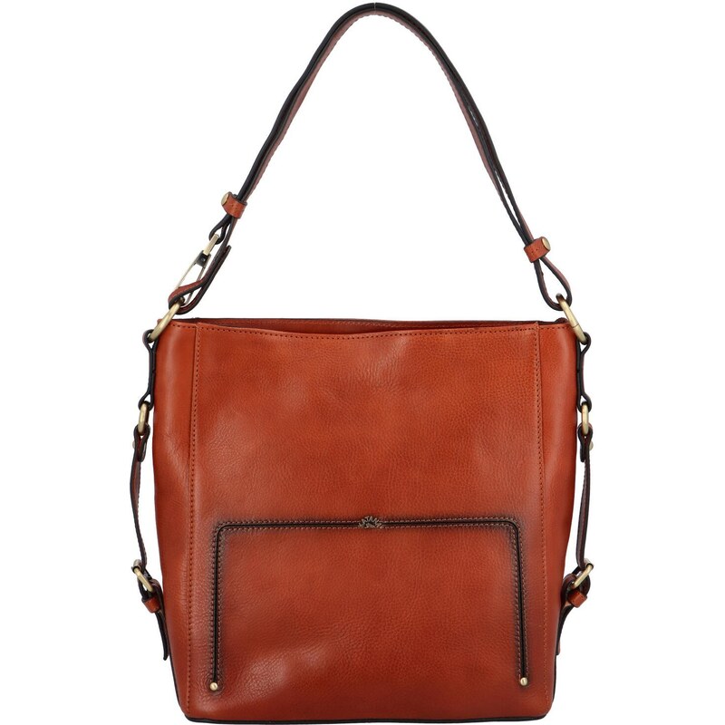 Dámska kožená kabelka cez plece hnedá - Katana Oasis hnedá 36768735