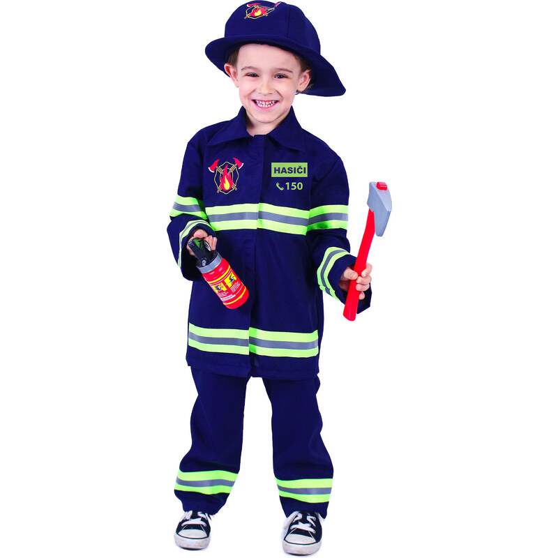 RAPPA Detský kostým hasič s českou potlačou (M) e-obal