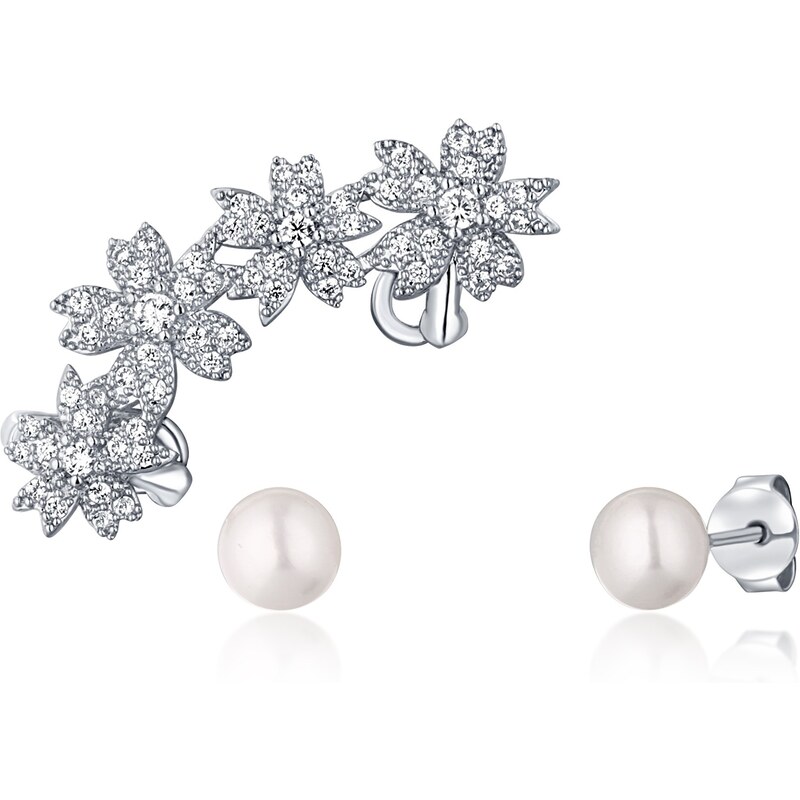 JwL Luxury Pearls Nádherný set perlových náušníc (1x záušnice, 2x 66590443