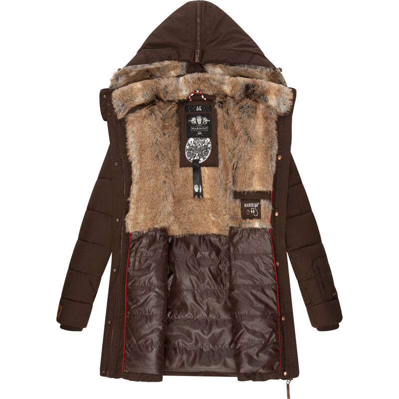 Dámska zimná bunda Lieblings Jacke Premium Marikoo - DARK BROWN