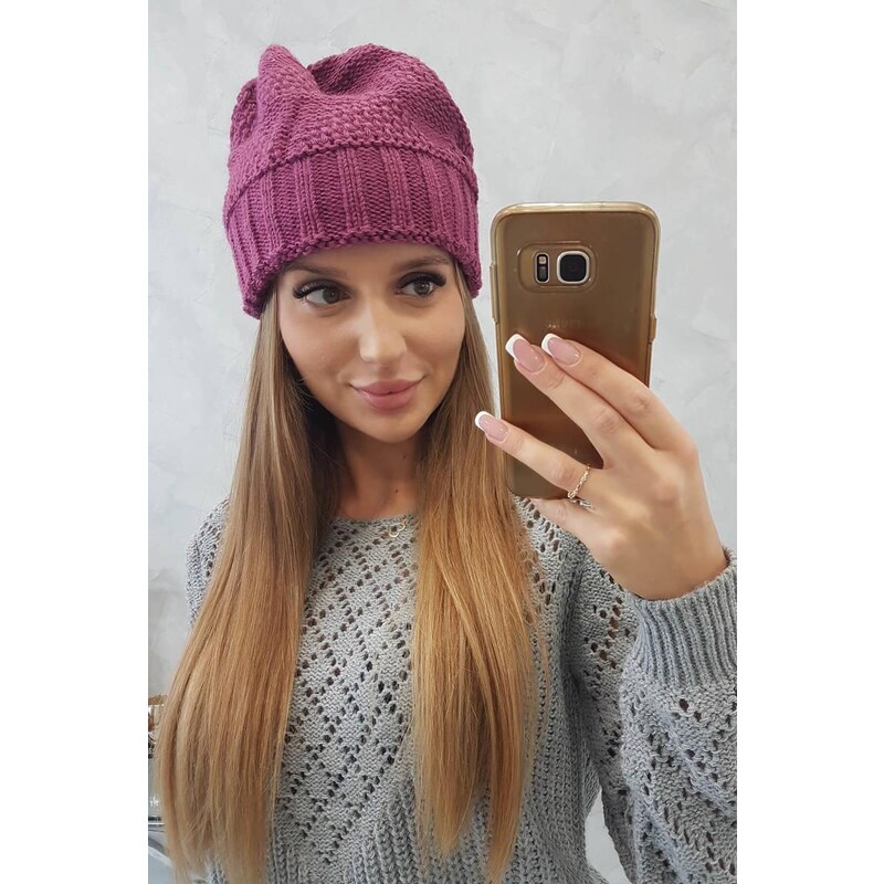 MladaModa Dámska čiapka Daneta K331 fialová 36801633