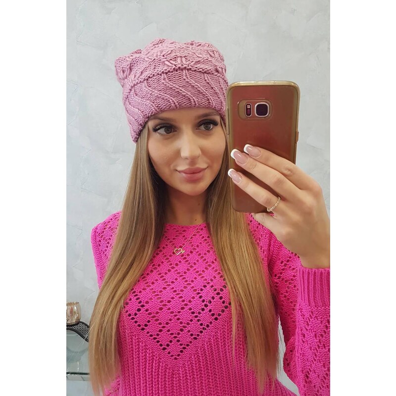 MladaModa Dámska čiapka Dagmara K332 staroružová 36801628