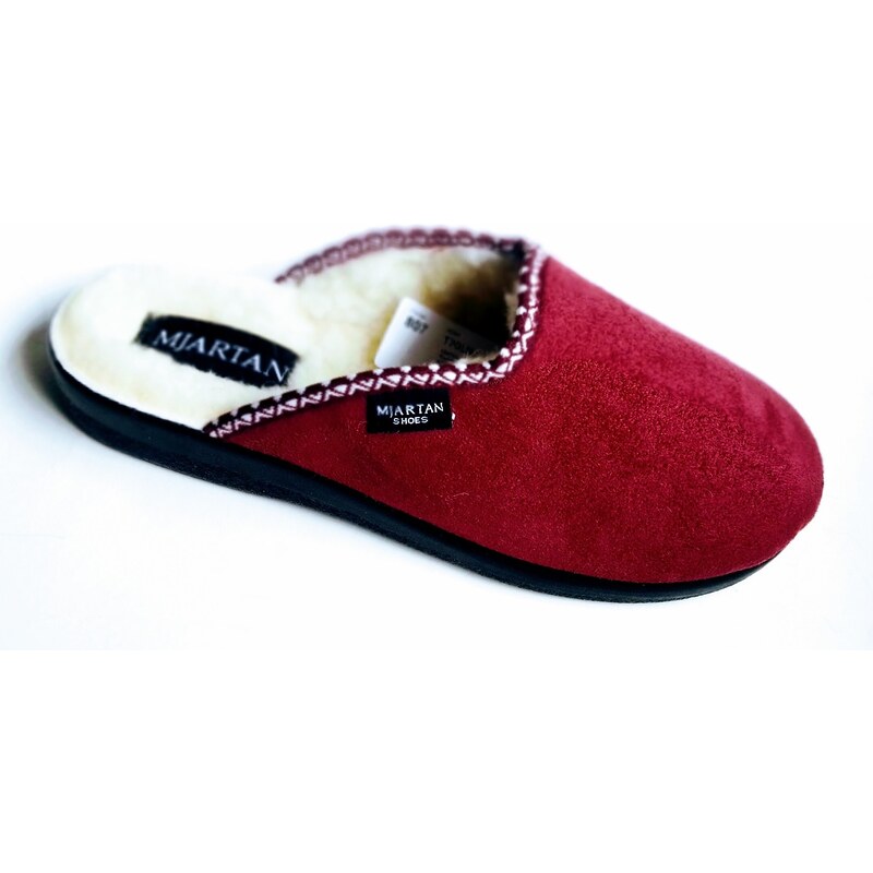 Mjartan Dámske zateplené papuče- bordové 41091106