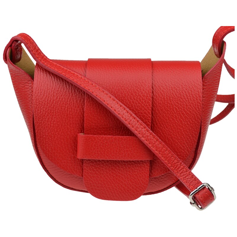 Červená kožená talianska crossbody kabelka Rerta Rossa NovaKabelka.sk 36817818