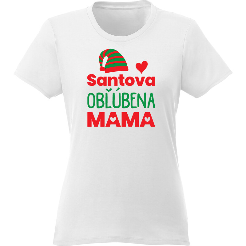 paradoo Dámske tričko "Santova obľúbená mama"