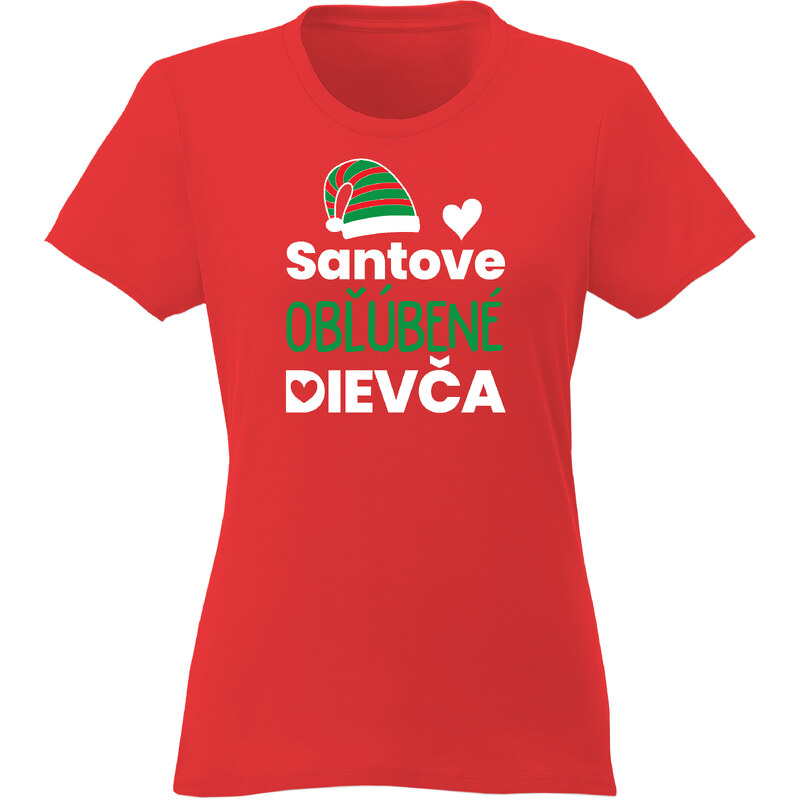 paradoo Dámske tričko "Santove obľúbené dievča"