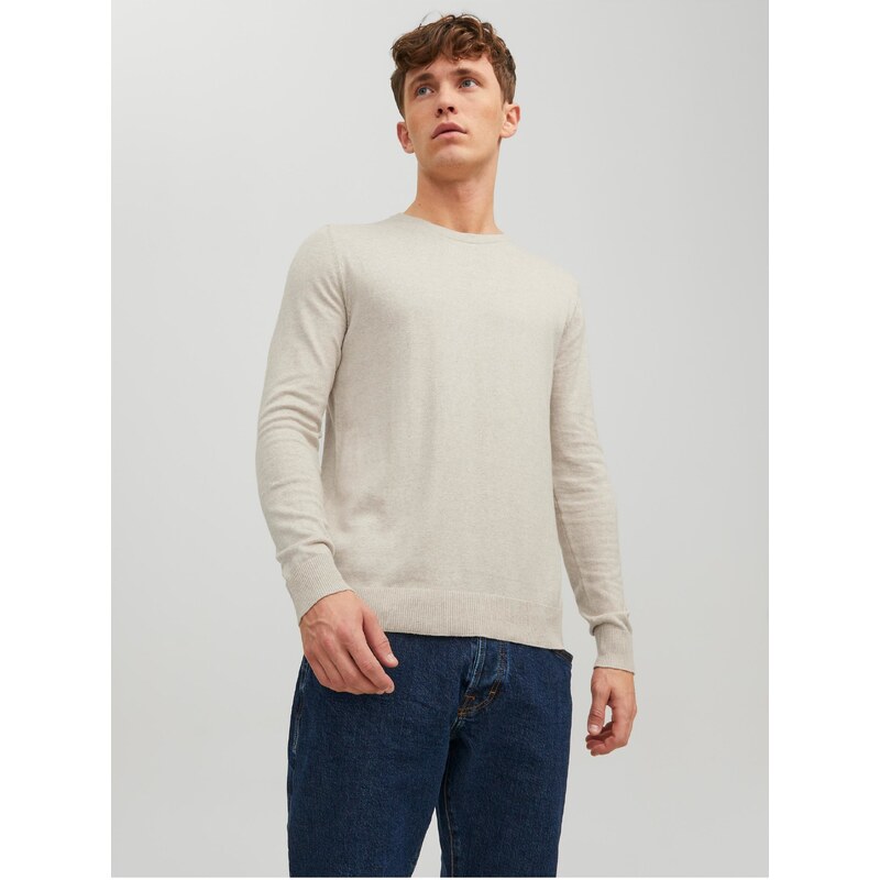 Pánsky sveter Jack & Jones Cream 50558010