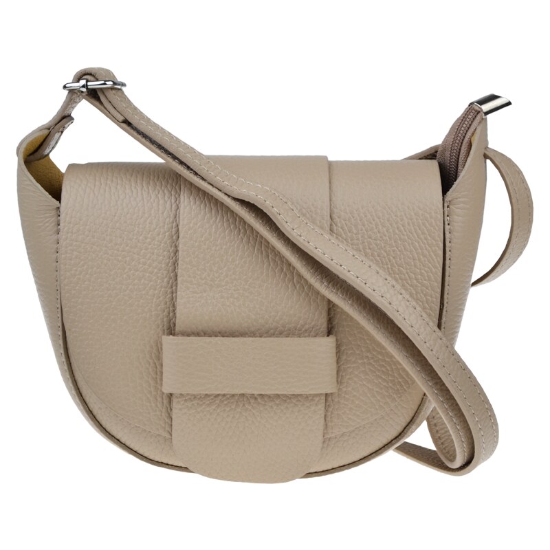 Hnedá kožená talianska crossbody kabelka Rerta Taupe NovaKabelka.sk 36836061