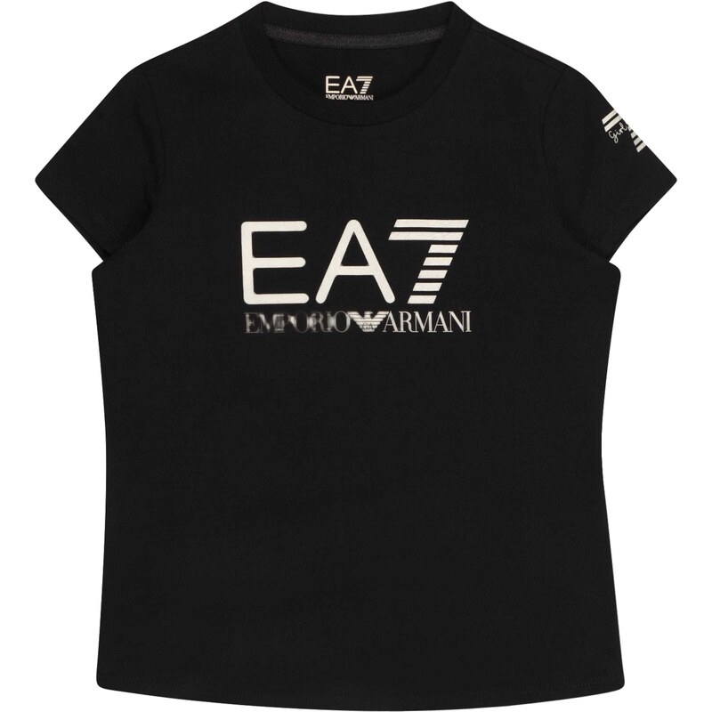 EA7 Emporio Armani Tričko tmavosivá / čierna / biela