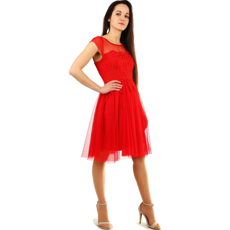 TopMode Koktejlové šaty s čipkou 62755031